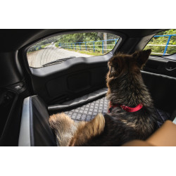 Transportín para perro en el maletero con colchón y cinturón de seguridad 100x70 cm Transportín para perro en el maletero con colchón y cinturón de seguridad 100x70 cm